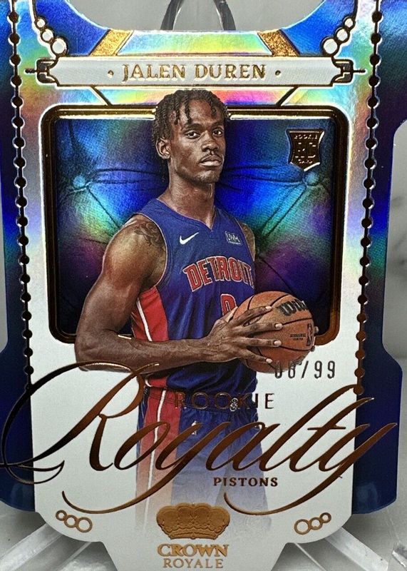 Jalen Duren 2022 Crown Royale #13 Rookie Royalty /99 RAW