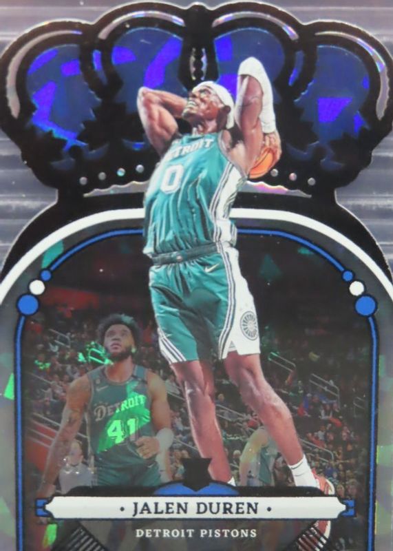 Jalen Duren 2022 Crown Royale #34 FOTL Black Crystal /4 Rookie RAW