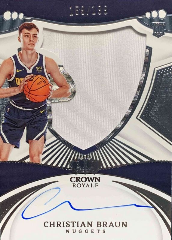 Christian Braun 2022 Crown Royale #103 Rookie Silhouettes /199 RAW