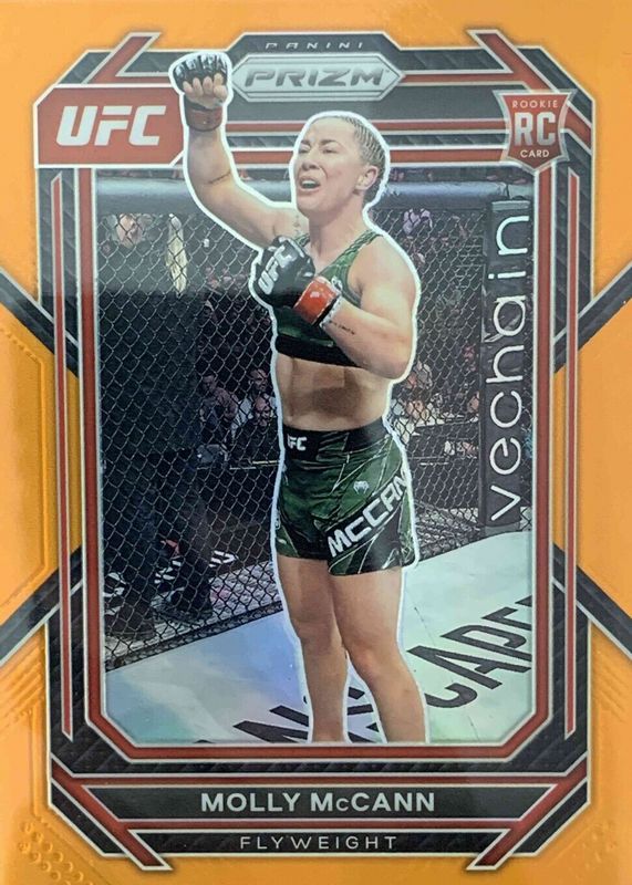 Molly McCann 2023 Prizm UFC #114 Orange /99 Rookie PSA 9