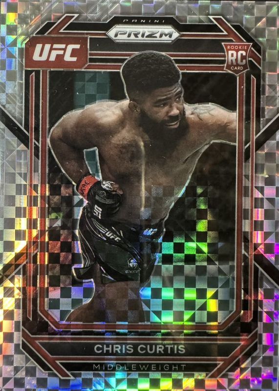 Chris Curtis 2023 Prizm UFC #105 Lucky Envelopes /8 Rookie PSA 10