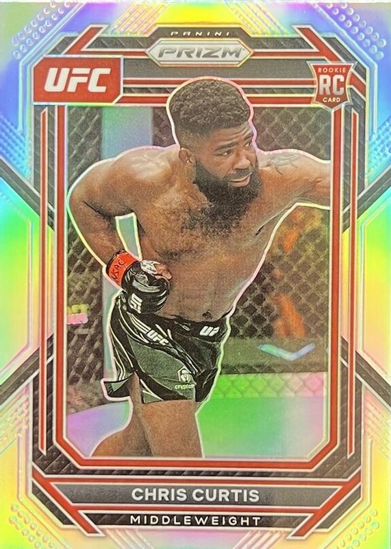 Chris Curtis 2023 Prizm UFC #105 Silver Rookie RAW