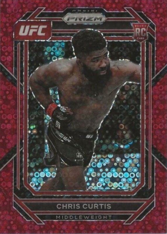 Chris Curtis 2023 Prizm UFC #105 Under Card Red /99 Rookie PSA 10