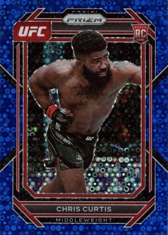 Chris Curtis 2023 Prizm UFC #105 Under Card Blue /25 Rookie PSA 10