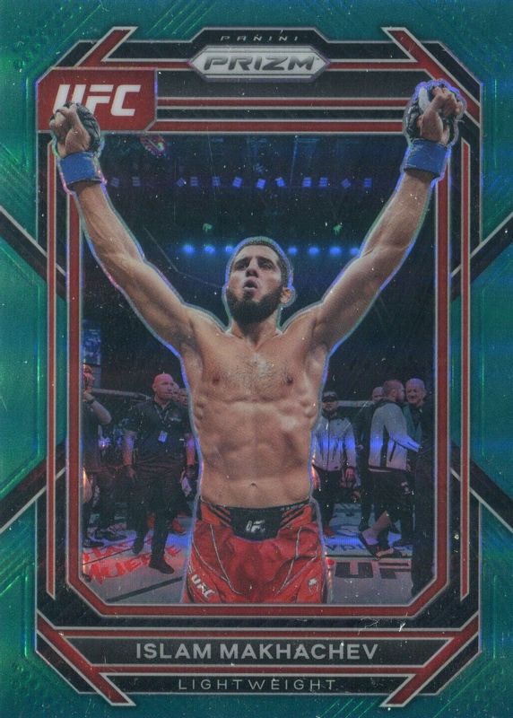 Islam Makhachev 2023 Prizm UFC #177 Teal /49 PSA 10