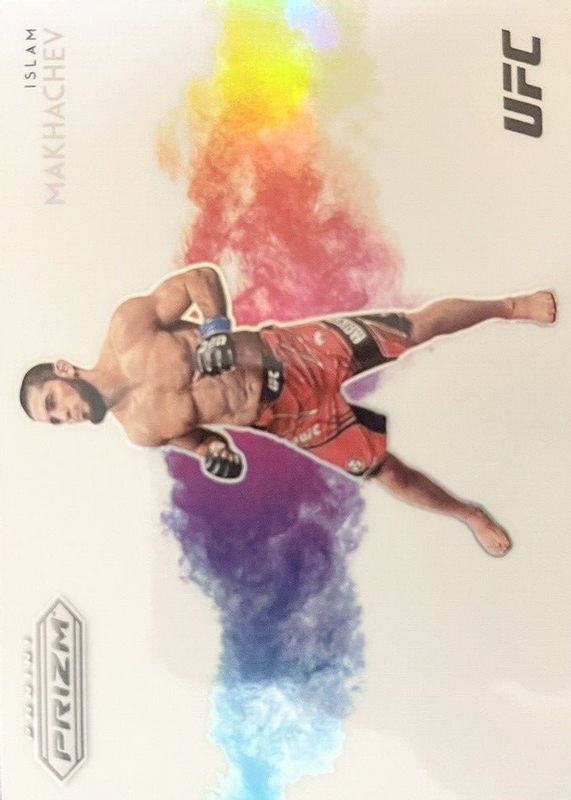 Islam Makhachev 2023 Prizm UFC #8 Color Blast /(SSP) PSA 10