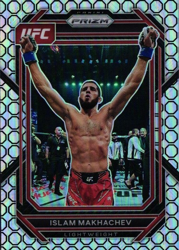 Islam Makhachev 2023 Prizm UFC #177 Octagon /8 PSA 10