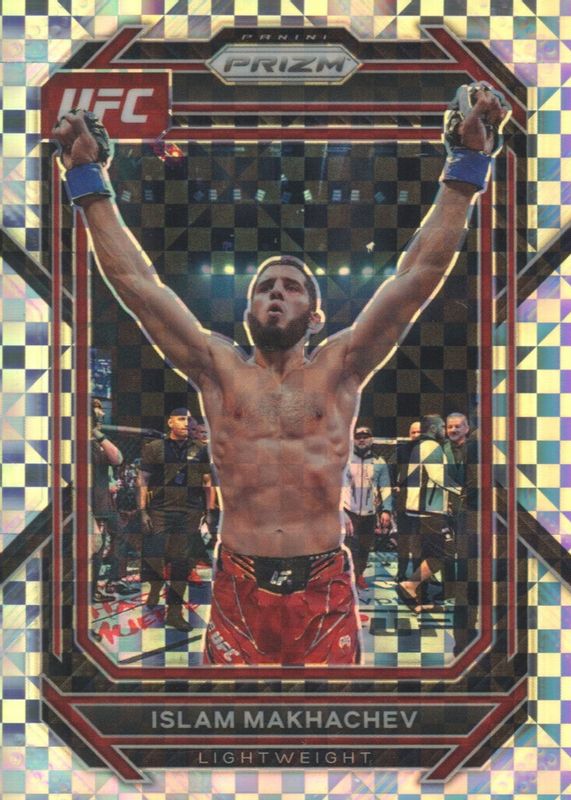 Islam Makhachev 2023 Prizm UFC #177 Lucky Envelopes /8 PSA 10