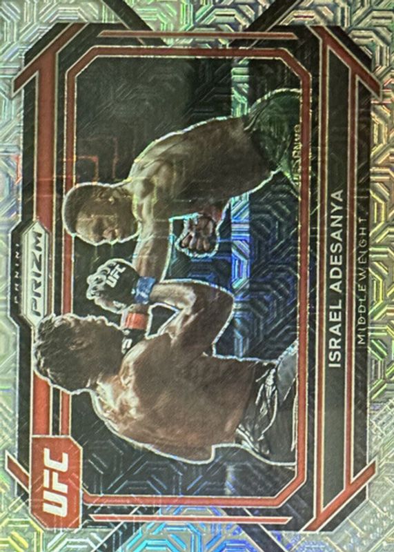 Israel Adesanya 2023 Prizm UFC #82 Mojo /25 SGC 10