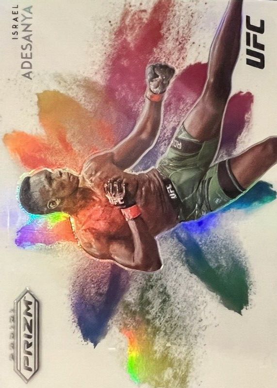 Israel Adesanya 2023 Prizm UFC #7 Color Blast /(SSP) SGC 9.5