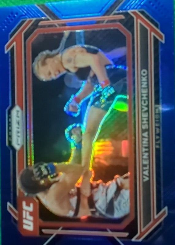 Valentina Shevchenko 2023 Prizm UFC #63 Blue /175 RAW