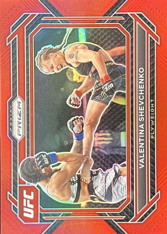 Valentina Shevchenko 2023 Prizm UFC #63 Red /199 PSA 10