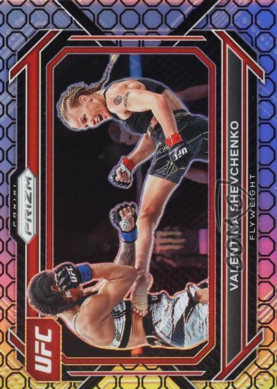 Valentina Shevchenko 2023 Prizm UFC #63 Octagon /8 PSA 10