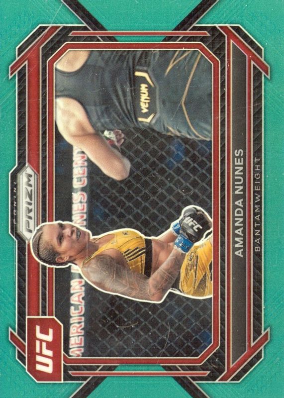 Amanda Nunes 2023 Prizm UFC #66 Teal /49 SGC 10