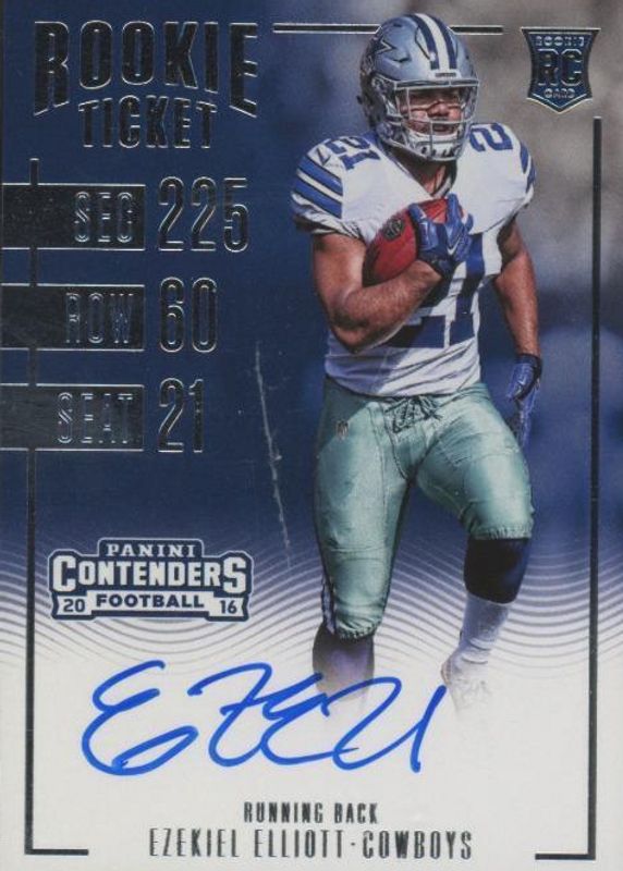 2016 Contenders Rookie Ticket + Sepia Variation Autograph Rookie Card SP - You Pick Player