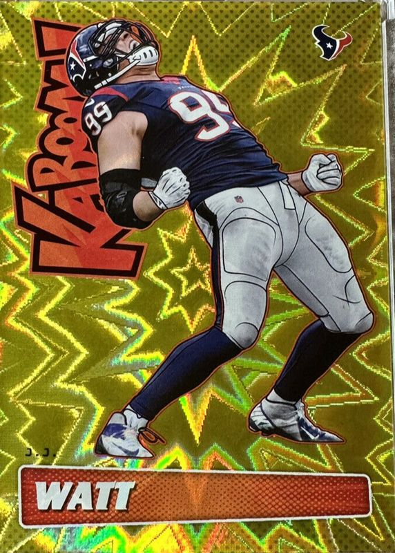 JJ Watt 2019 Absolute #K-JW Kaboom! - Gold /10 SGC 9