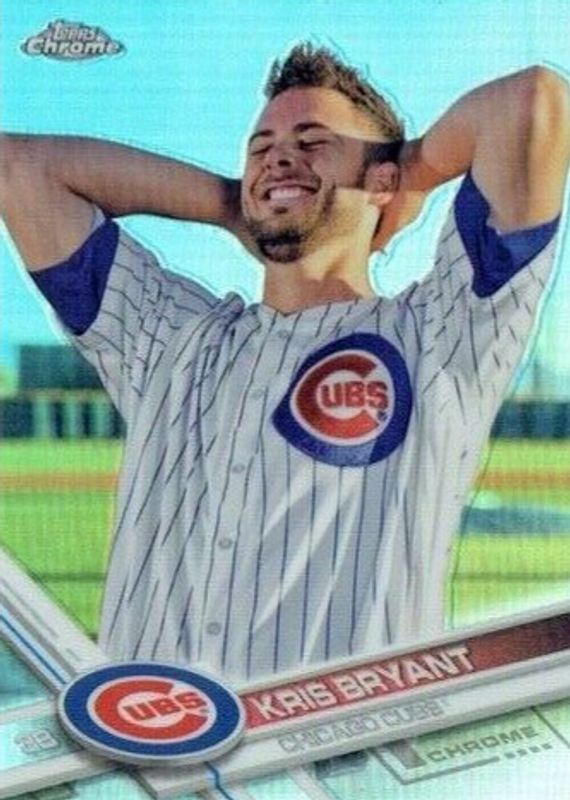 Kris Bryant 2017 Topps Chrome #1 SP Variation (Hands on Head) PSA 10