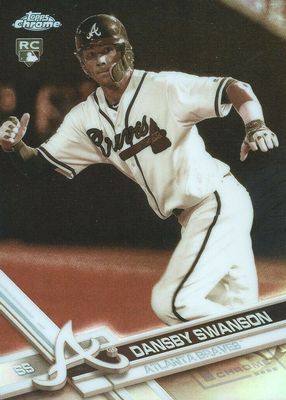 Dansby Swanson 2017 Topps Chrome #RA-DS Rookie Auto Price