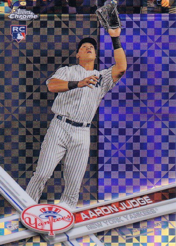 Aaron Judge 2017 Topps Chrome #169 X-Fractor Rookie RAW