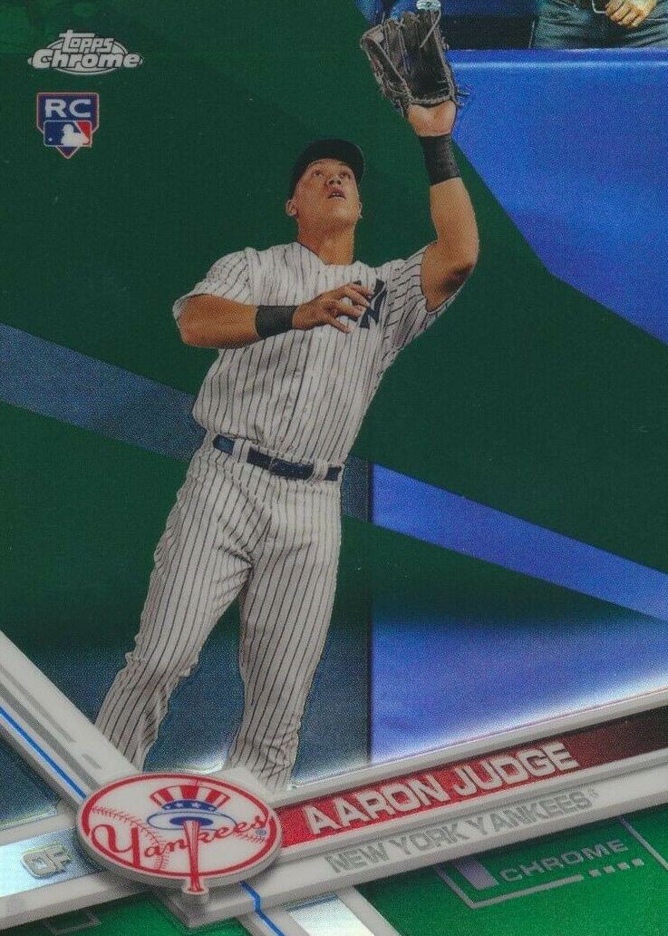 Aaron Judge 2017 Topps Chrome #169 Green Refractor /99 PSA 9 