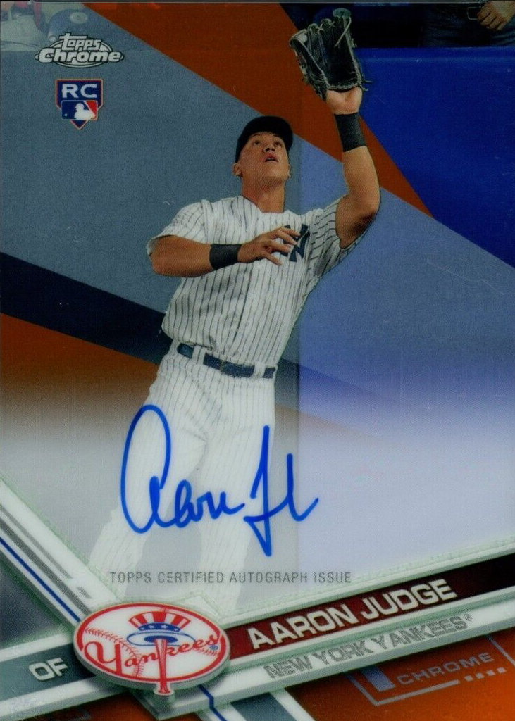 Aaron Judge 2017 Topps Chrome #RA-AJ Rookie Auto - Orange