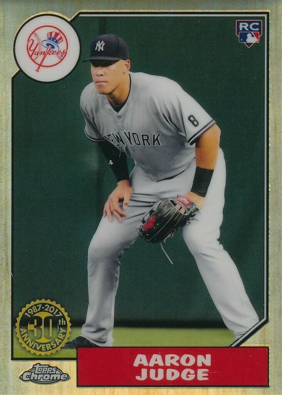 Aaron Judge 2017 Topps Chrome #87T-8 1987 Topps Rookie SGC 9.5