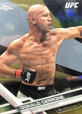 2017 Topps Chrome UFC #37 Gold Refractor /50