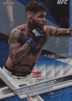 2017 Topps Chrome UFC #58 Blue Wave Refractor /75