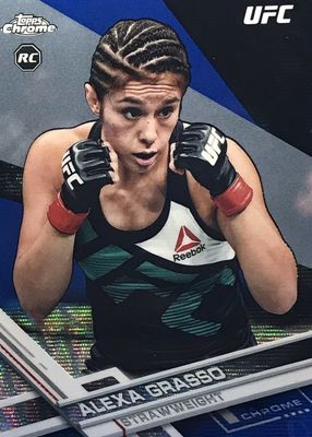 2017 Topps Chrome UFC #85 Blue Wave Refractor /75