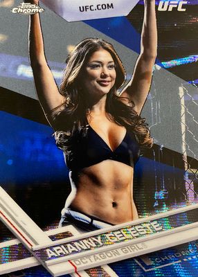 2017 Topps Chrome UFC #17 Blue Wave Refractor /75