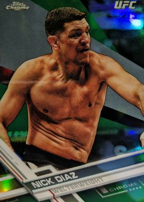 2017 Topps Chrome UFC #22 Green Refractor /99