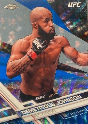 2017 Topps Chrome UFC #23 Blue Wave Refractor /75
