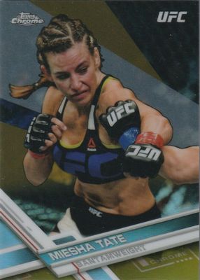 2017 Topps Chrome UFC #33 Gold Refractor /50