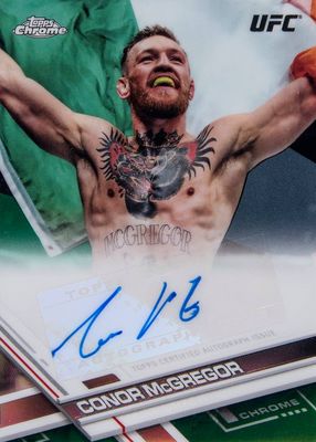 2017 Topps Chrome UFC #FA-CM Fighter Autographs - Green Refractor (/30)