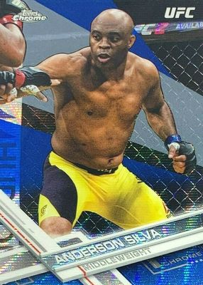 2017 Topps Chrome UFC #12 Blue Wave Refractor /75