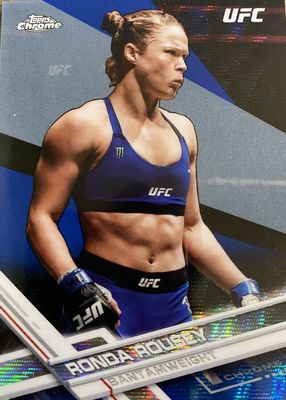 2017 Topps Chrome UFC #98 Blue Wave Refractor /75