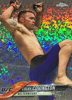 2018 Topps Chrome UFC #40 Diamond Refractor