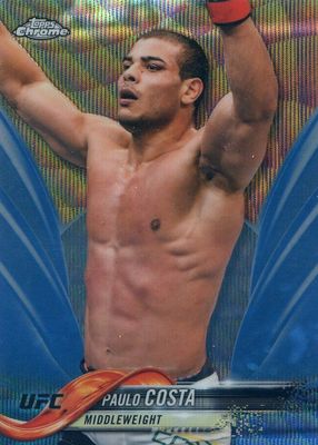 2018 Topps Chrome UFC Blue Wave Refractor /75