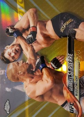 2018 Topps Chrome UFC #90 Gold Refractor /50