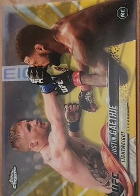 2018 Topps Chrome UFC #71 Gold Refractor /50