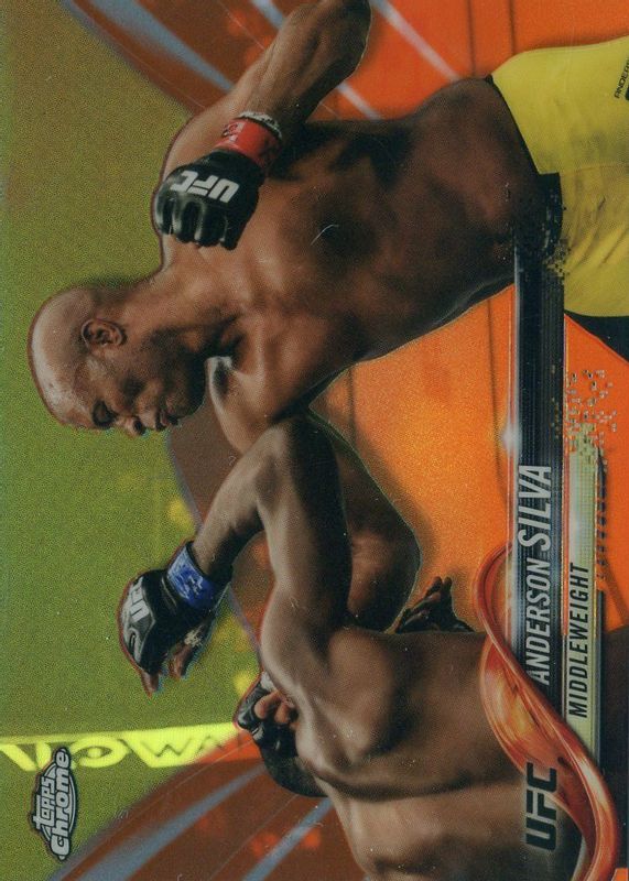 Anderson Silva 2018 Topps Chrome UFC #42 Orange Refractor /25 PSA 10