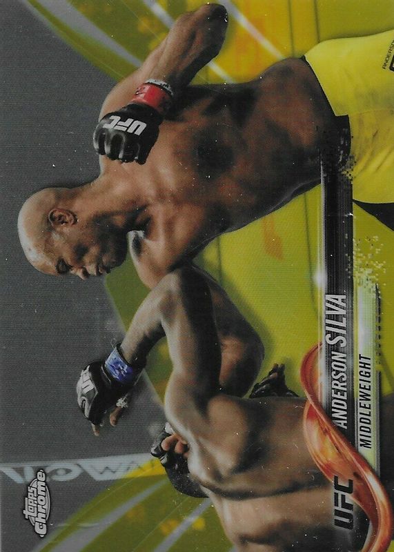 Anderson Silva 2018 Topps Chrome UFC #42 Gold Refractor /50 SGC 10