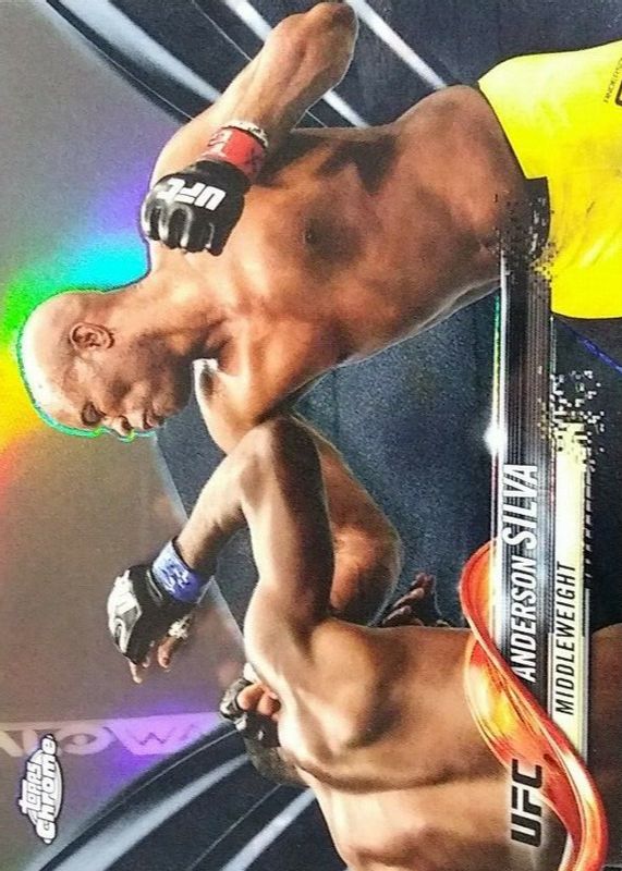 Anderson Silva 2018 Topps Chrome UFC #42 Black Refractor /10 BGS 9.5