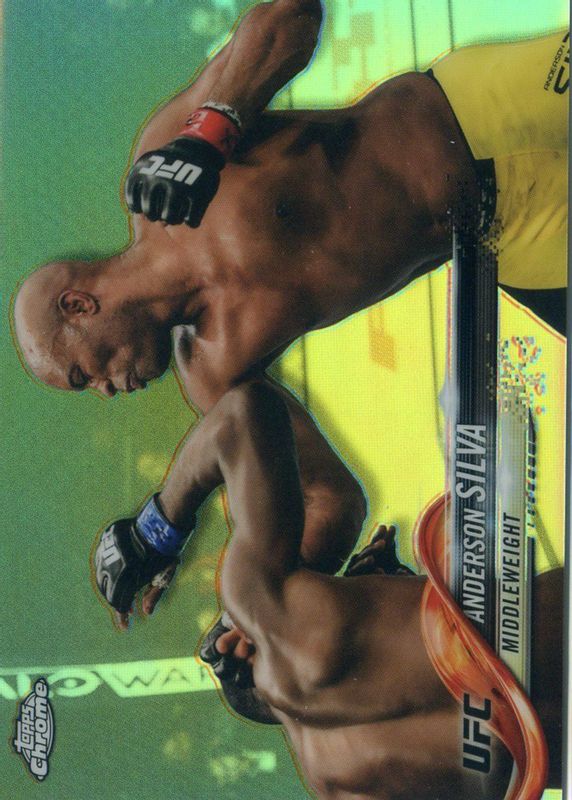 Anderson Silva 2018 Topps Chrome UFC #42 Refractor PSA 9