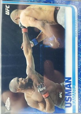 2019 Topps Chrome UFC #14 Blue Wave Refractor /75