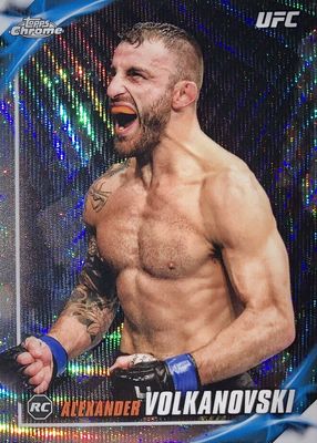 2019 Topps Chrome UFC #UFCK-AV Knockout - Wave Refractor /99