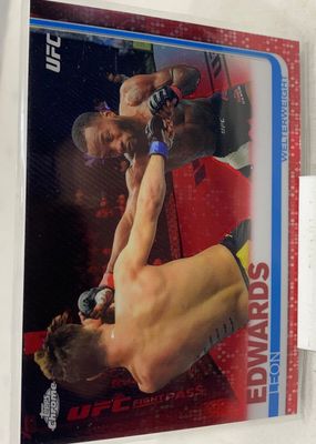 2019 Topps Chrome UFC #2 Red Refractor /5