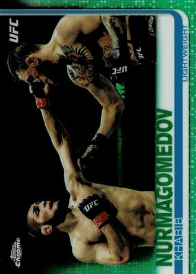 2019 Topps Chrome UFC #25 Green Refractor /99