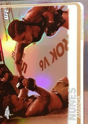 2019 Topps Chrome UFC #100 Sepia Refractor