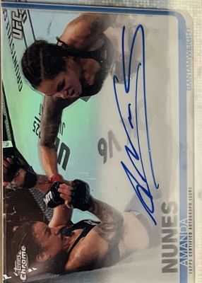 2019 Topps Chrome UFC #FA-AN Fighter Autographs